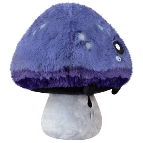 Image shows a side view of the stuffed inky cap mushroom