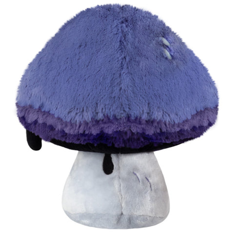 Image shows a back view of the stuffed inky cap mushroom