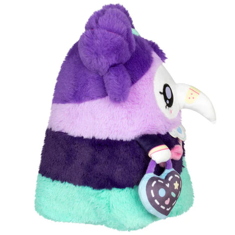 Image shows a side view of the stuffed Kawaii-themed plague nurse