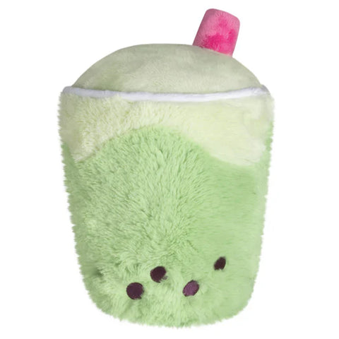 Image shows a back view of the stuffed matcha bubble tea