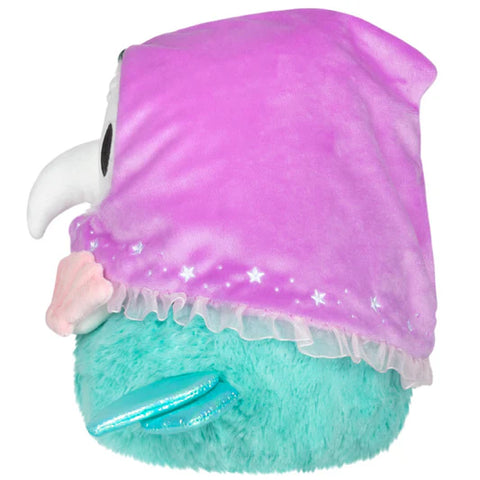 A side view of the stuffed mermaid plague nurse