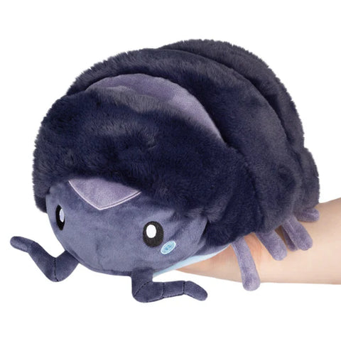 Image shows a stuffed purple pill bug