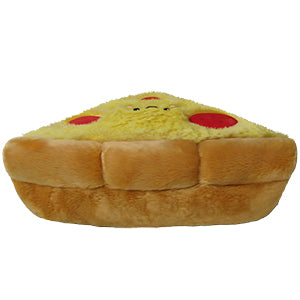 Image shows a back view of the stuffeds piece of pizza