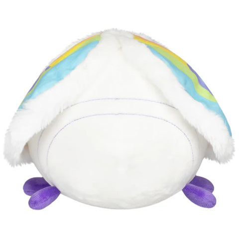 Image shows a back view of the stuffed moth
