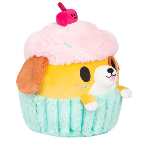 Image shows a side-angle view of the stuffed pupcake