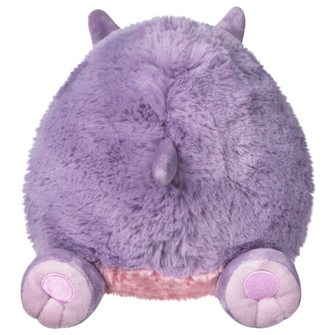 A back view of the plush pygmy hippo