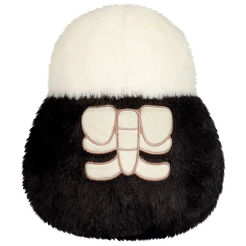 Back view of the stuffed skeleton