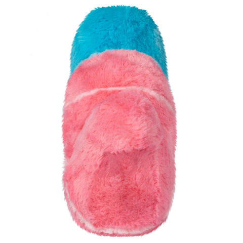 Back view of the plush sour gummy worm