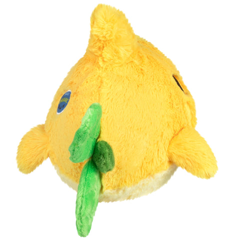 A back view of the plush lemon shark