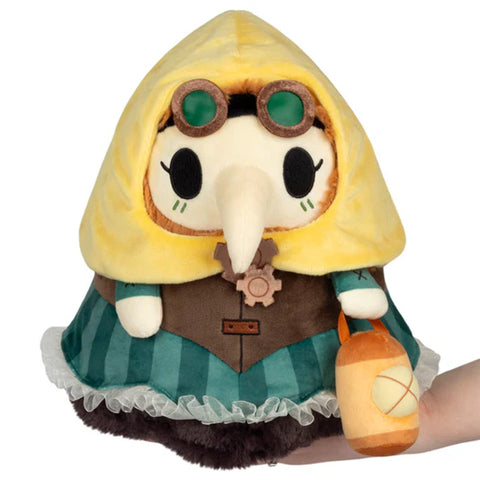 Image shows a stuffed steampunk-themed plague nurse