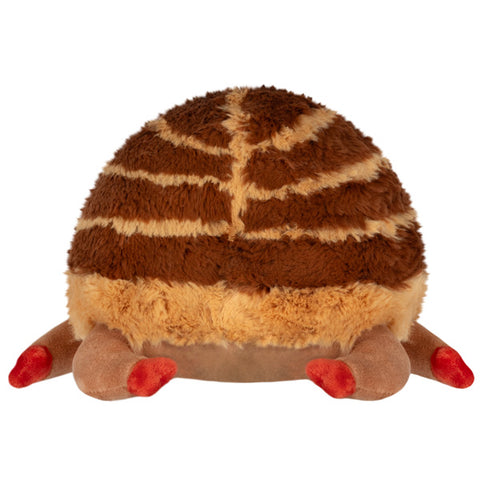 Image shows a back view of the stuffed weevil