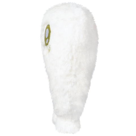 Side view of the plush white nightcrawler