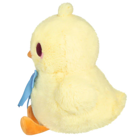 Image shows a side view of the stuffed chick.