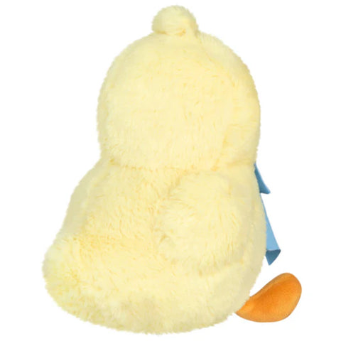 Image shows a back view of the stuffed chick