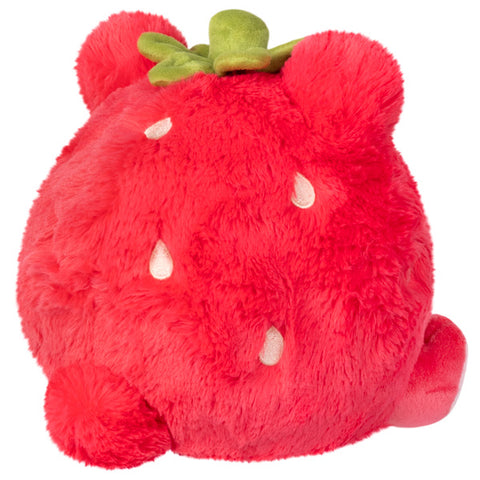 A back view of the strawberry bear