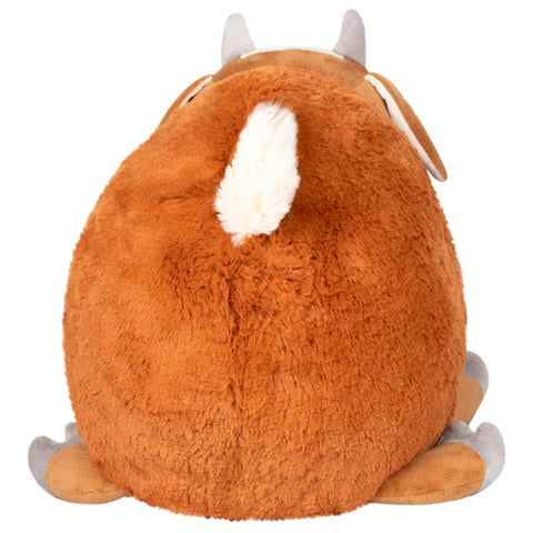 Image shows a back view of the stuffed goat