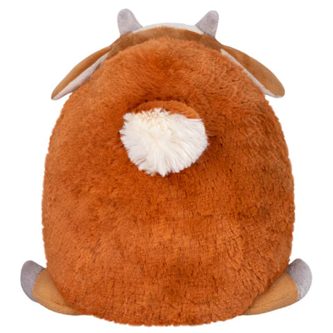 Image shows a back view of the stuffed baby goat
