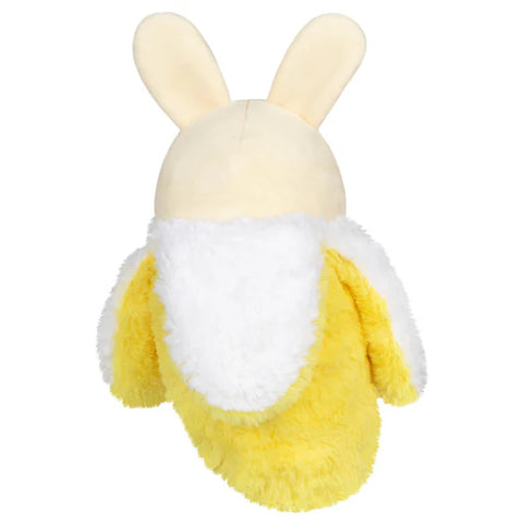 Image shows a back view of the stuffed bunana