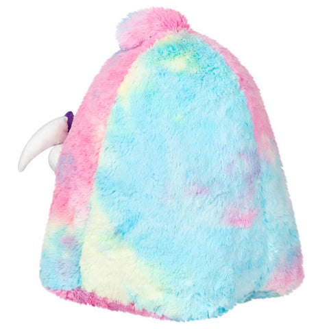 Image shows a back view of the tie dyed stuffed Reaper
