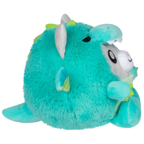 Side view of the plush dragon cat