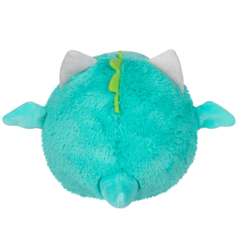 A back view of the plush dragon cat