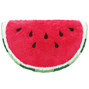 Image shows a back view of the stuffed slice of watermelon