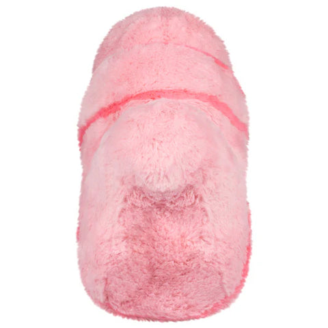 Image shows a back view of the stuffed worm