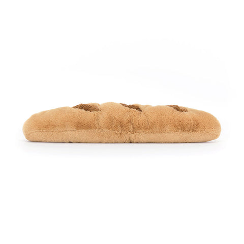 A back view of the stuffed baguette