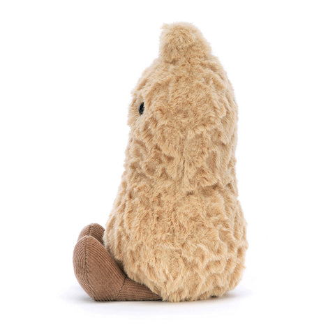 Image shows a side view of the stuffed peanut