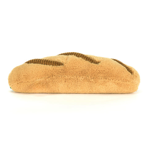 A back view of the plush baguette sandwich
