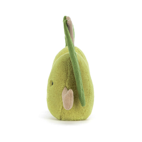 Side view of the plush pair of olives