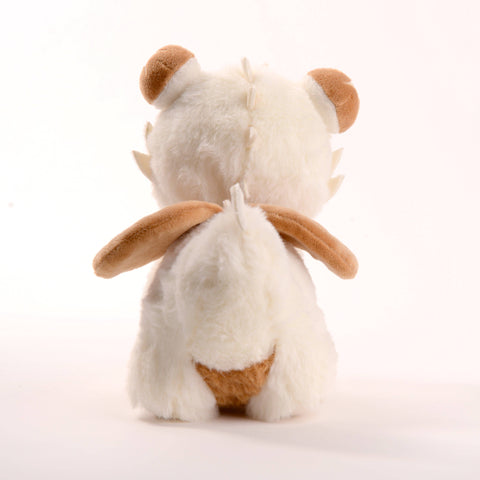 Back view of the plush shiitake mushroom dragon