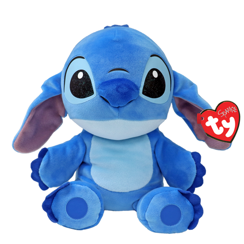 Image shows a stuffed version of Stitch from the DIsney movie Lilo & Stitch