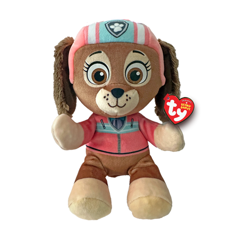 Image shows a stuffed version of the character Liberty from the TV show Paw Patrol