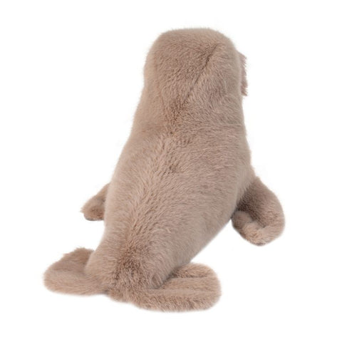 A back view of the plush walrus