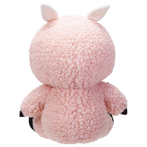 Image shows a back view of the stuffed lamb