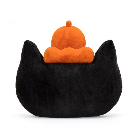 A back view of the stuffed jellycat head