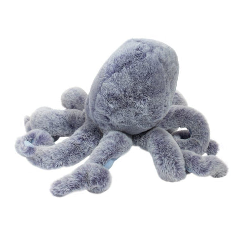 Image shows a back view of the stuffed octopus