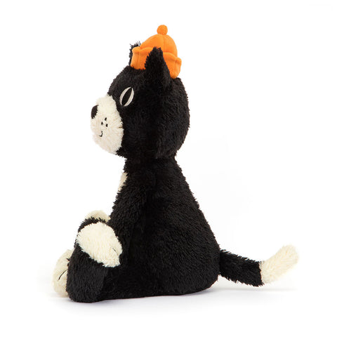 Image shows a side view of the stuffed Jellycat Jack