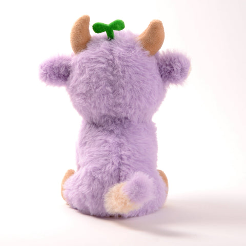 Back view of the lavender sprout cow