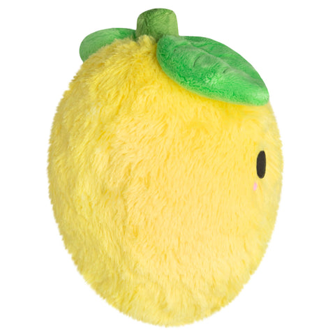 Side view of the plush lemon toy