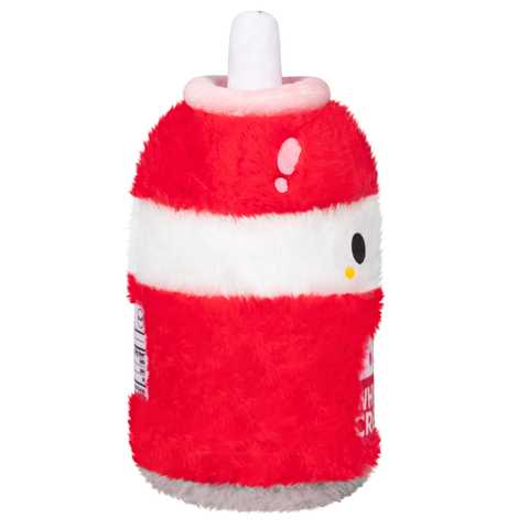 Side view of the plush whipped cream can