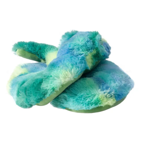 A back view of the plush snake