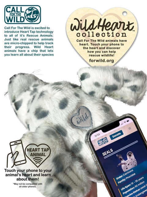 Image shows an app which opens when you tap it near the embroidered heart on the stuffy