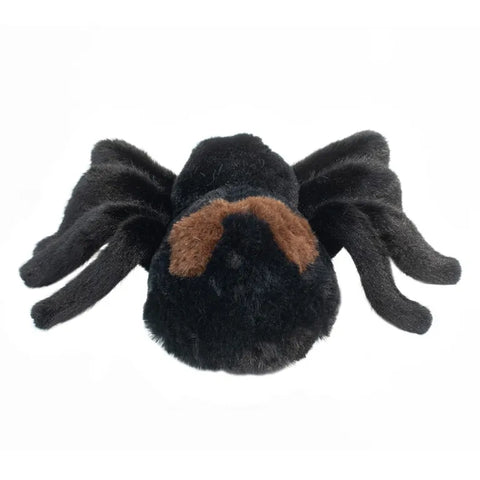 A back view of the plush spider