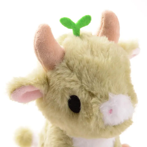 Close up of the sprout cow's head