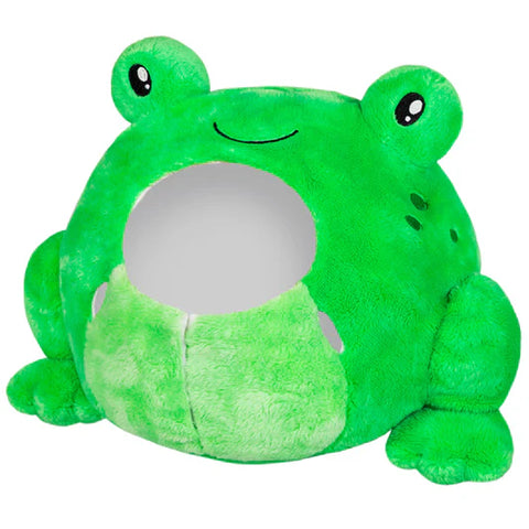 The empty plush frog costume