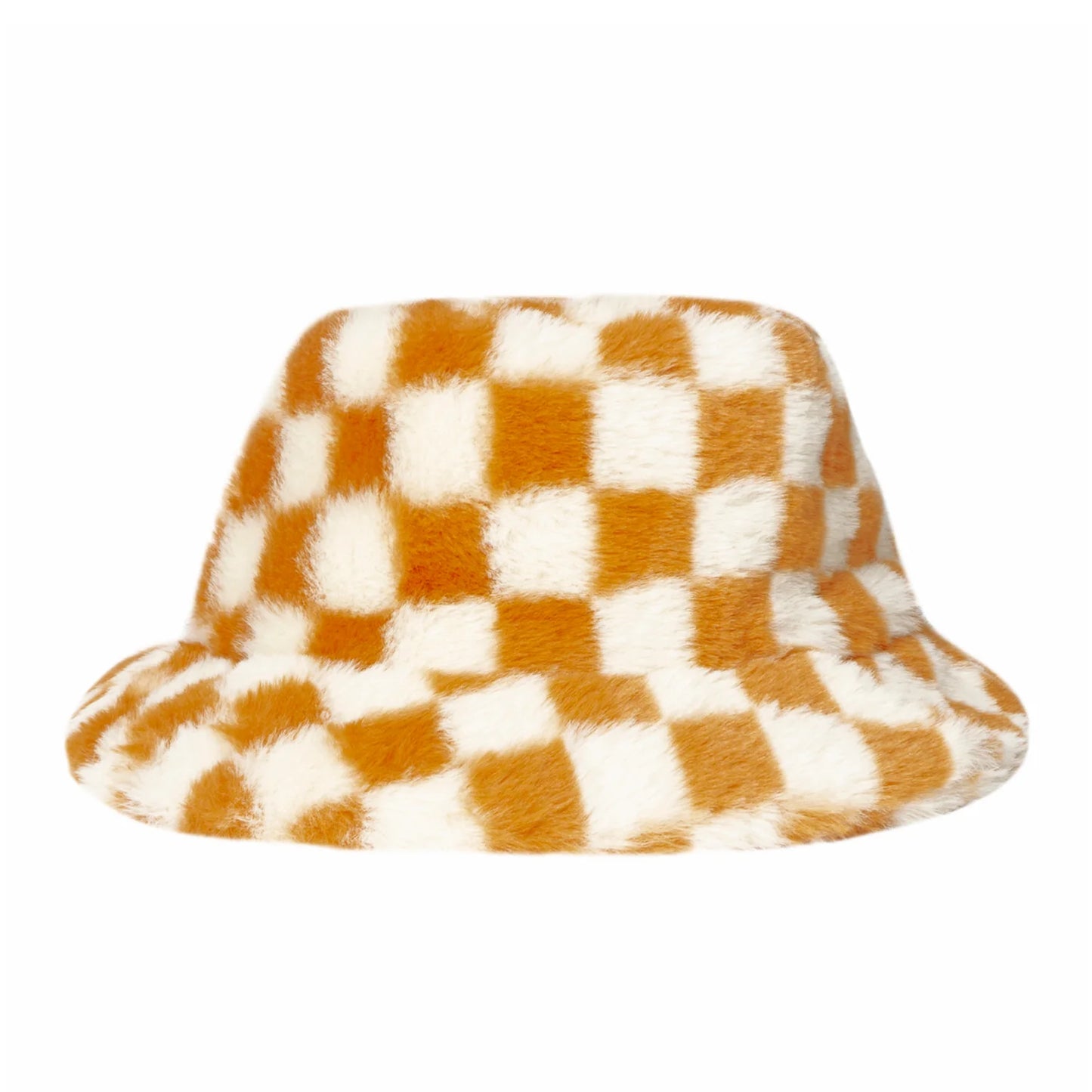 Bucket Hat - Furry Toffee Check