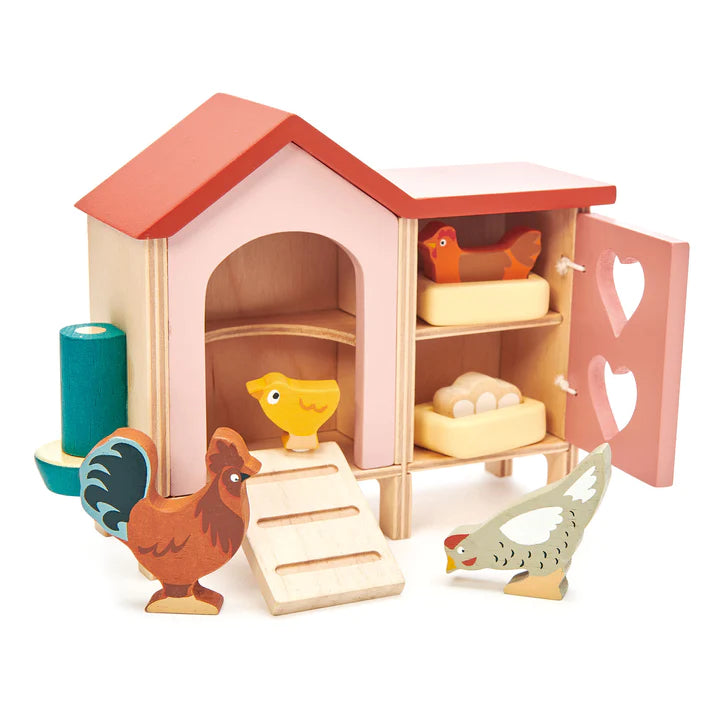 Wood Toy - Chicken Coop Set