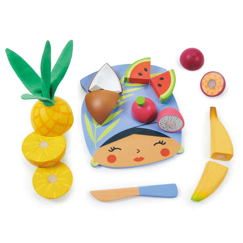 Wood Toy - Tropical Fruit Cutting Board